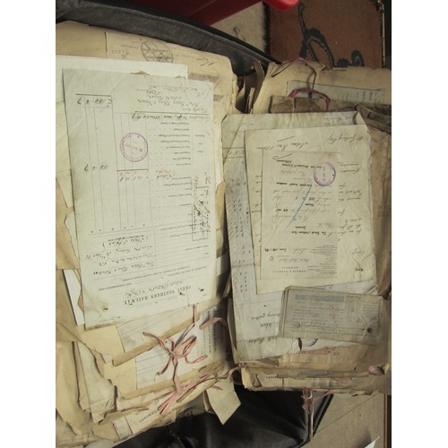 8250 - A suitcase containing a large quantity of mostly GNR Capital Vouchers and ephemera, telegrams etc