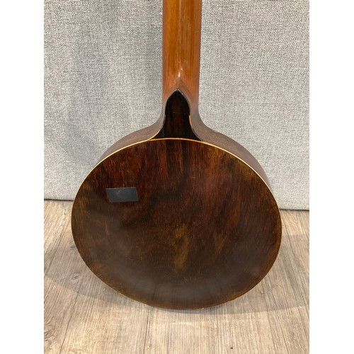 1235 - A four string banjo, possibly by Barnes & Mullins