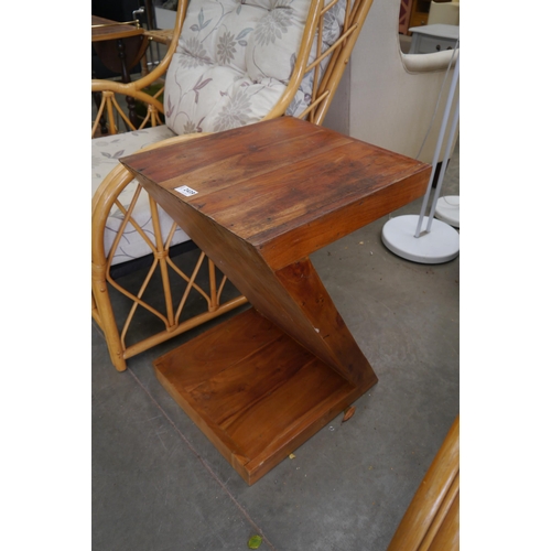 2411 - A hardwood occasional table 