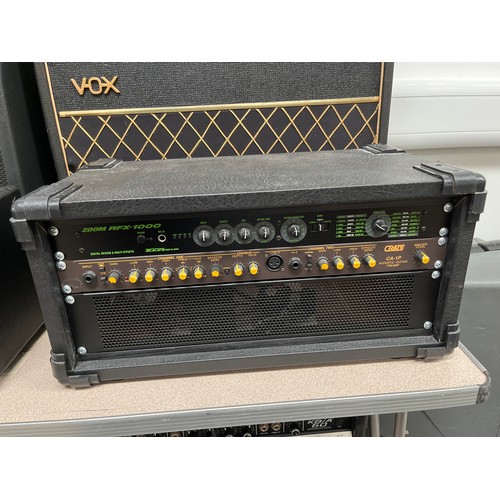 1119 - A rack unit with Crate CA-1P acoustic pre-amp and Zoom RFX-1000 Digital Reverb & Multi Effects   COL... 