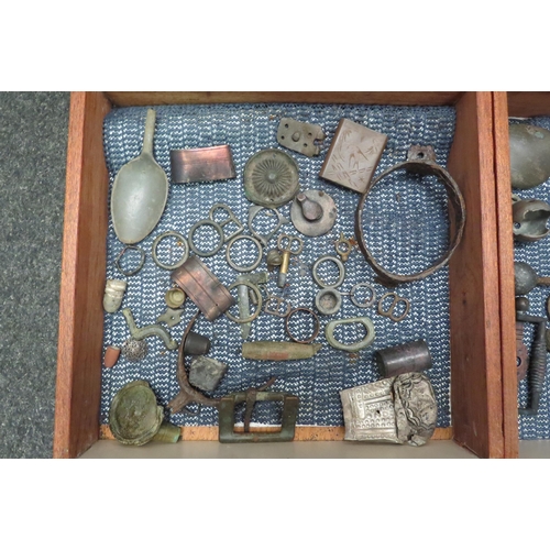 1310 - Two trays of detector finds including Roman examples