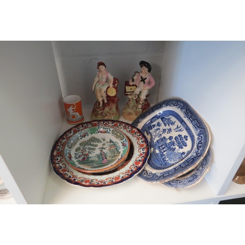 1356 - A selection of ceramics including Mason's Ironstone plate, 