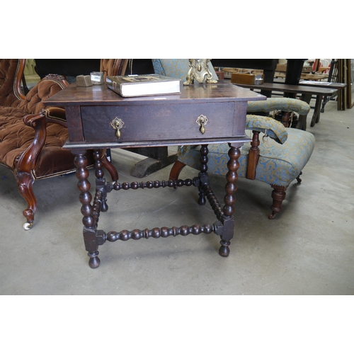 2001 - A Georgian oak side table