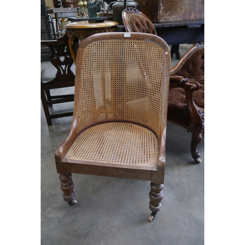 2008 - An 19th Century mahogany frame bergere chair