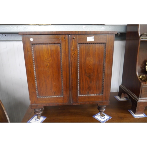 2122 - A Regency rosewood Canterbury   (R) £100