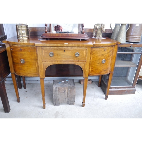 2132 - A Georgian mahogany sideboard