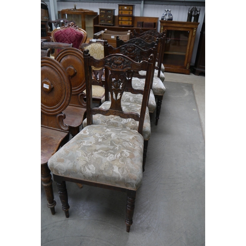 2177 - Six Edwardian dining chairs