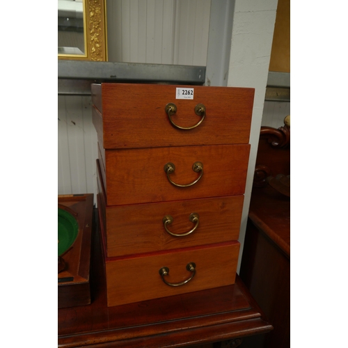 2262 - Four hardwood drawers