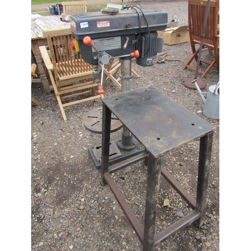 3419 - A Clarke pillar drill with stand.  DTI Failure: Please see information pages