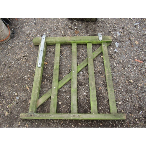 3441 - A timber five-bar field gate, approx. 4'