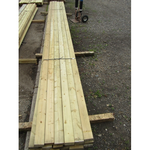 3471 - A pack of 20' treated timber