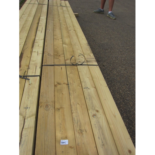 3481 - Pack of 12' treated timber