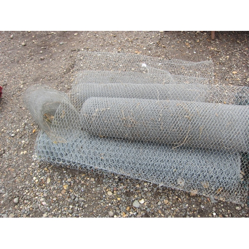 3494 - A quantity of galvanised chicken wire