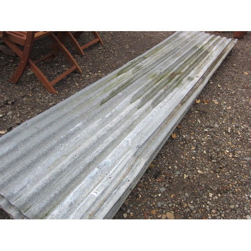 3496 - A quantity of corrugated galvanised roofing sheets (8)