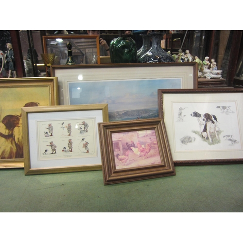 4303 - A Donald Ayres limited edition print of hunting scene, Nigel Hemming hunting dog print, 