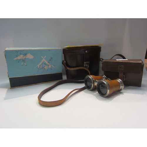 4315 - A pair of Carl Zeiss Deltrintem 8x30 binoculars, leather case and retail box together with one other... 