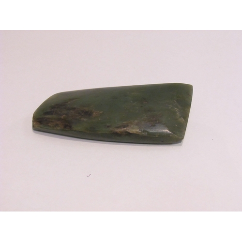 4402 - A rough slice of jade, 5cm x 11cm