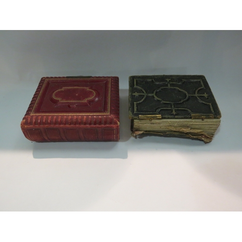 4323 - Three Victorian photo albums with part contents (a/f) together with assorted maps including local ex... 