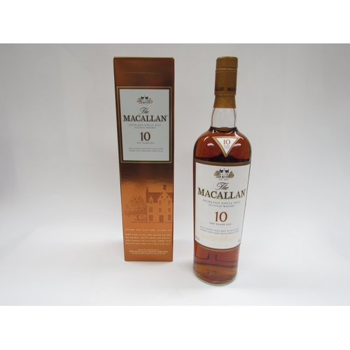 9001 - The Macallan 10 Year Old Single Malt Scotch Whisky, Sherry Oak Matured, Highlands - Speyside, 700ml,... 