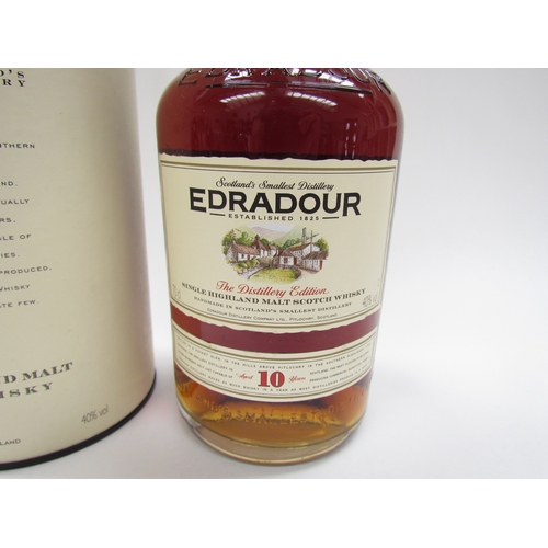 9003 - Edradour 10 Year Old Single Malt Scotch Whisky, Highland, 70cl, in tube