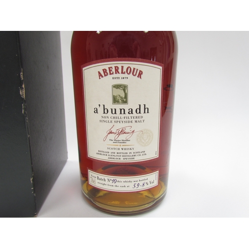 9005 - Aberlour a'bunadh Batch No.10 59.8%, Non chill-filtered Single Speyside Malt Whisky 70cl, boxed