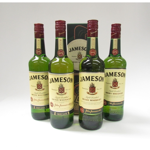 9015 - Jameson Triple Distilled Irish Whiskey, 700ml x 4, one boxed