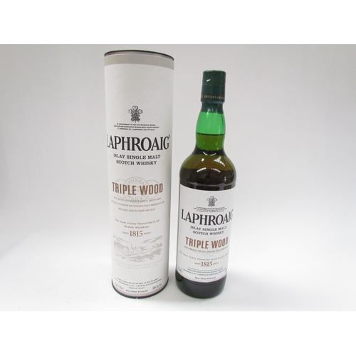 9025 - Laphroaig Triple Wood Islay Single Malt Scotch Whisky, 70cl, in tube