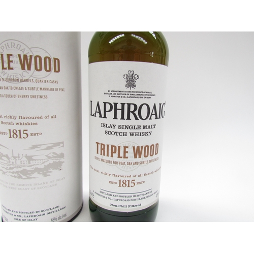 9025 - Laphroaig Triple Wood Islay Single Malt Scotch Whisky, 70cl, in tube