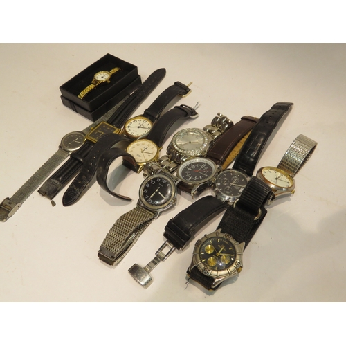 4333 - A quantity of mainly gent's wristwatches, various styles to include Timex, Sekonda and Marquez etc