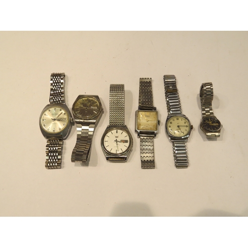 4339 - Six wristwatches including Sekonda, Seiko