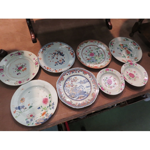 4235 - A quantity of 19th Century plates to include Imari palette, hand enamelled examples (12)