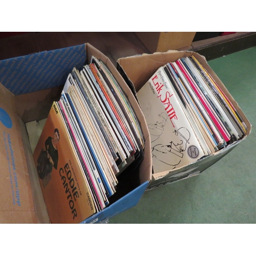 4245 - Two boxes of vinyl LP's, mainly easy listening, including Neil Diamond, Roy Orbison and Shirley Bass... 