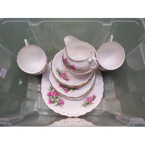 4255 - A Colclough bone china tea set and other tea wares including Duchess