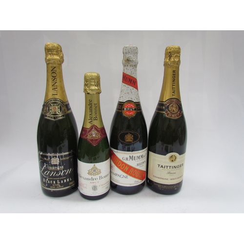 9074 - Taittinger Champagne Brut Reserve, Alexandre Bonnet Champagne Brut 1/2 bottle, Lanson Black Label Ch... 