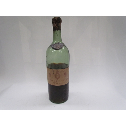 9078 - Grande Fine Champagne Imperiale Cognac 1812, the shoulder with a wax seal stamped with a crown over ... 