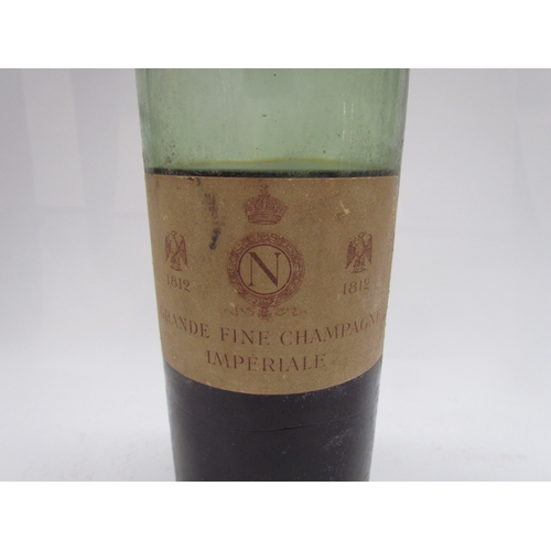 9078 - Grande Fine Champagne Imperiale Cognac 1812, the shoulder with a wax seal stamped with a crown over ... 