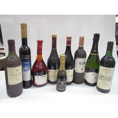 9113 - Nine bottles of various wines etc 1998 Bodegas Muriel Reserva, Rioja DOCa, Spain, 2001 Claret Bordea... 