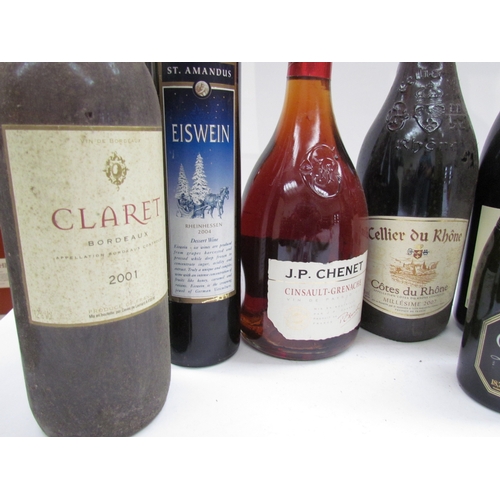 9113 - Nine bottles of various wines etc 1998 Bodegas Muriel Reserva, Rioja DOCa, Spain, 2001 Claret Bordea... 