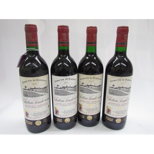 9116 - 1993 Chateau Fonchereau Bordeaux Superieur x 4  (R)  £40-60