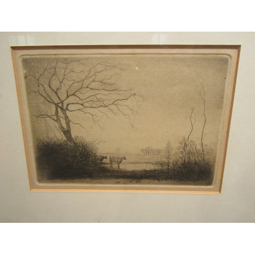 4032 - ALFRED RICHARD BLUNDELL (1883-1968): A framed and glazed etching 