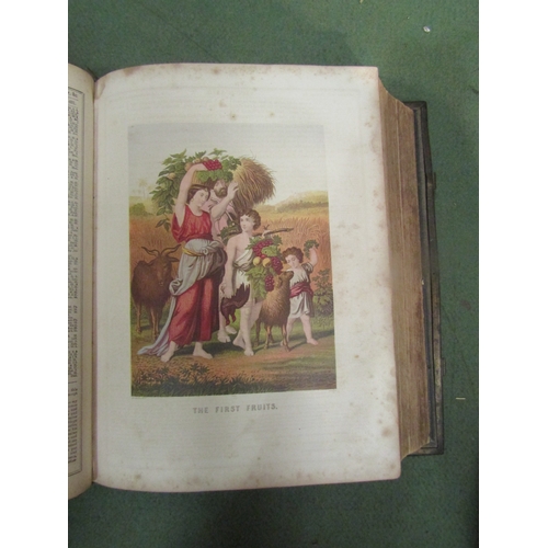 4060 - A Holy Bible, Southwell's family bible and four other volumes including British Battles, all a/f (6)