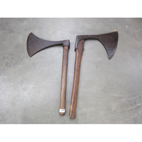 2031 - A pair of 19th Century axes