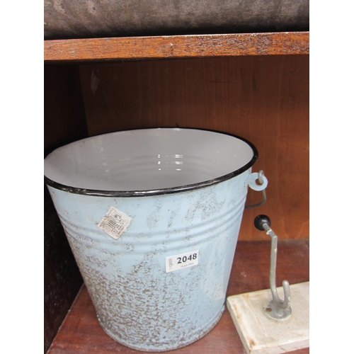 2048 - A blue enamel bucket   (R)