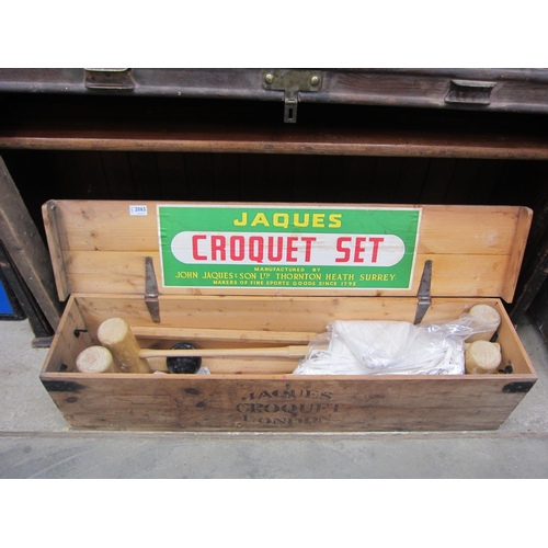 2063 - A Jacques croquet set, original box