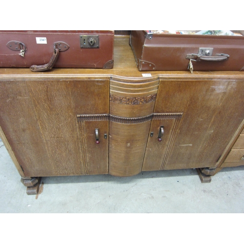 2368 - A 1940's oak sideboard   (D)