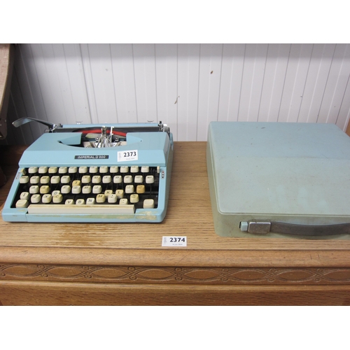 2373 - A mid 20th Century Imperial 200 type writer  (R) with lot 2375