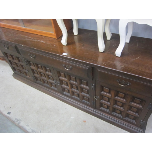 2388 - A large oak sideboard