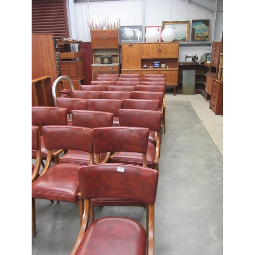 2425 - 25 beech framed Ben chairs for reupholstery   (R) £350