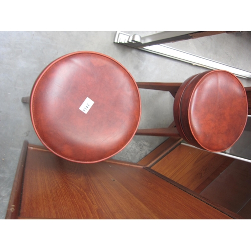 2433 - A pair of beech framed stools   (R) £30