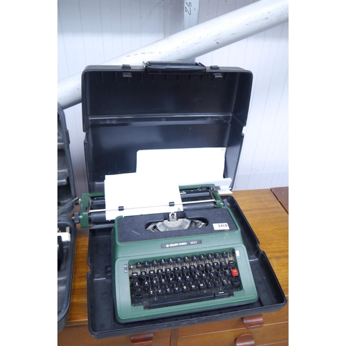 2418 - A Silver Reed typewriter